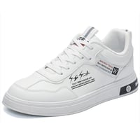 Men's shoes, white sneakers, men's sports and casual shoes, Korean version, versatile, low-top lace-up sneakers, men's trendy shoes